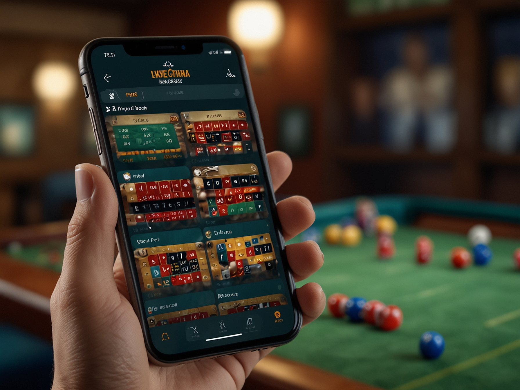 Vista de la aplicación PkBets